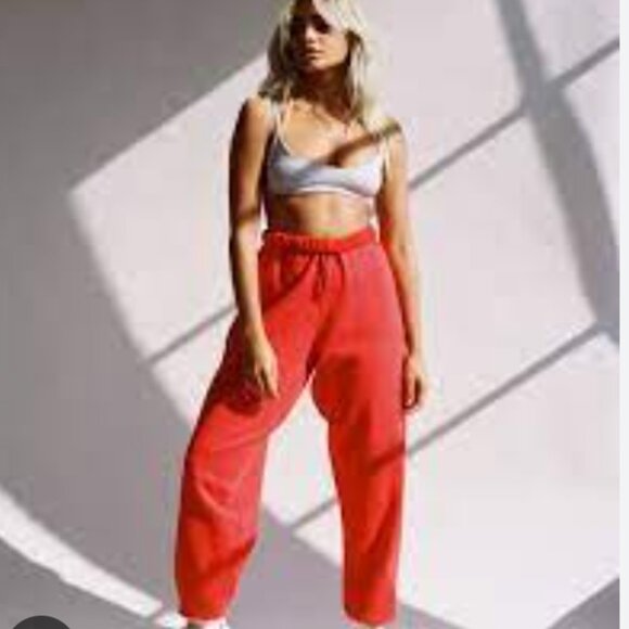 JOAH BROWN HOT SAUCE RED SWEATPANTS S/M - Picture 1 of 9